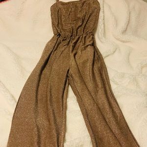 Shiny gold jumpsuit formal size 8/10 women’s new